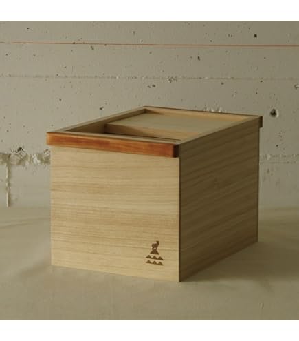 Amazon | 桐製 米びつ 5kg用 （桐製一合マス付 スライド式フタ